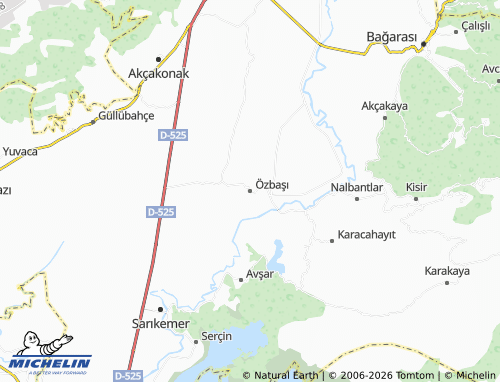 MICHELIN Özbaşı map - ViaMichelin