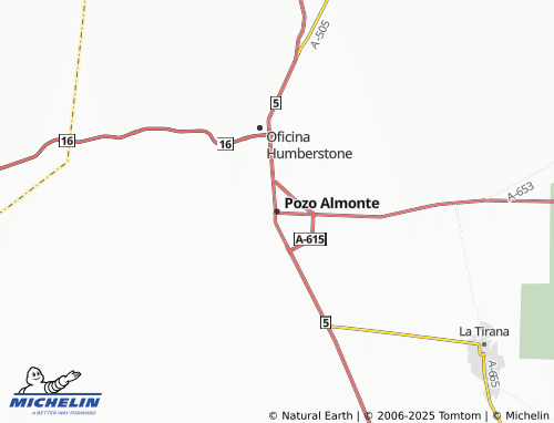 MICHELIN Pozo Almonte map - ViaMichelin
