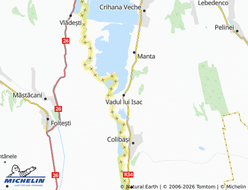 MICHELIN Vadul lui Isac map - ViaMichelin