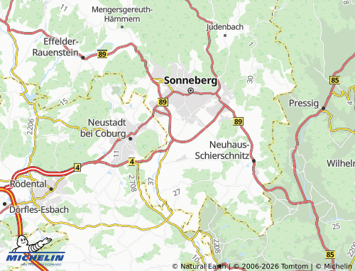 MICHELIN Unterlind map - ViaMichelin