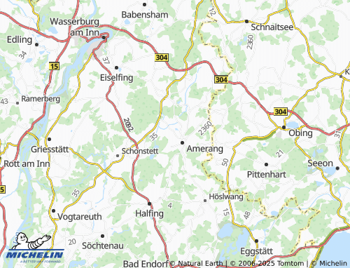 MICHELIN Pamering map - ViaMichelin