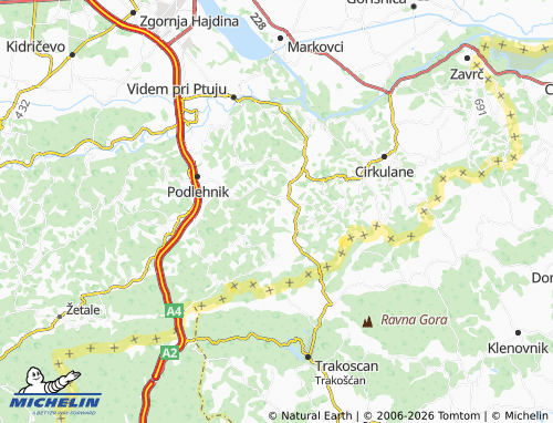 Carte MICHELIN Trdobojci - ViaMichelin