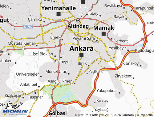 MICHELIN Aziziye map - ViaMichelin