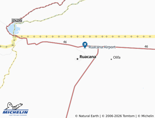 MICHELIN-Landkarte Ruacana - ViaMichelin