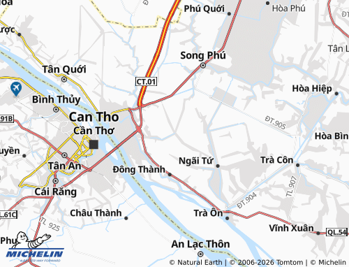 Mapa MICHELIN Đông Thạnh - ViaMichelin