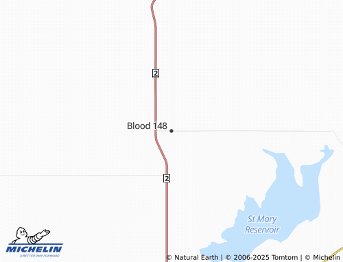 MICHELIN Blood 148 map - ViaMichelin