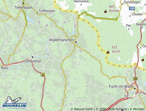 MICHELIN Moosdorf map - ViaMichelin