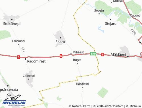 Mapa MICHELIN Mihăești - ViaMichelin