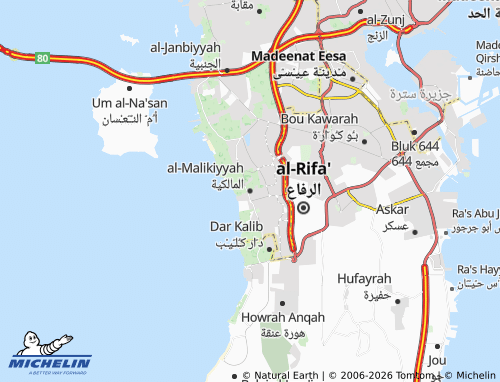 MICHELIN Malkiya map - ViaMichelin