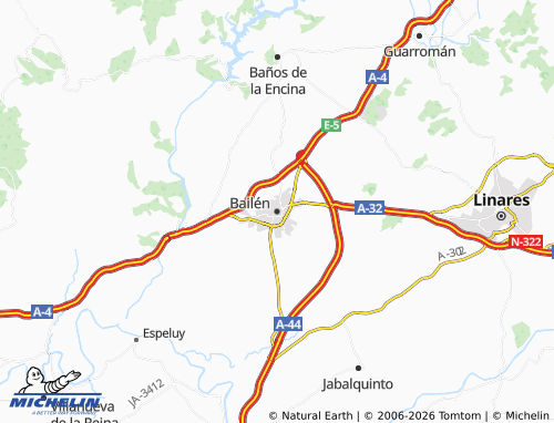 Mappa MICHELIN Bailén - ViaMichelin