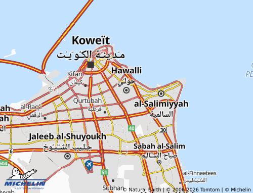 MICHELIN Hawalli 9 map - ViaMichelin