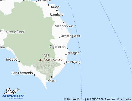 MICHELIN Cambajao map - ViaMichelin
