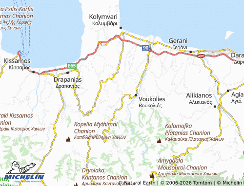 MICHELIN Timios Stavros map - ViaMichelin