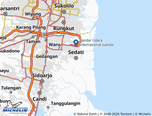 MICHELIN Sedati map - ViaMichelin