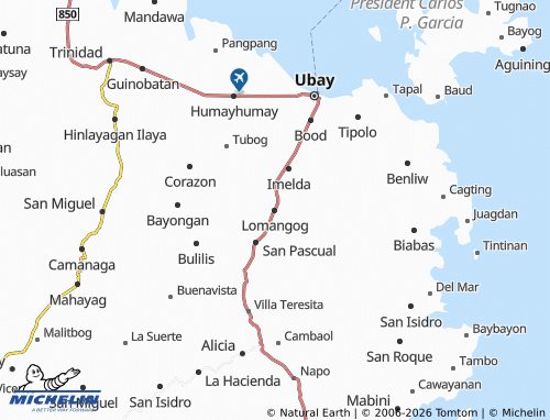 MICHELIN Lomangog map - ViaMichelin