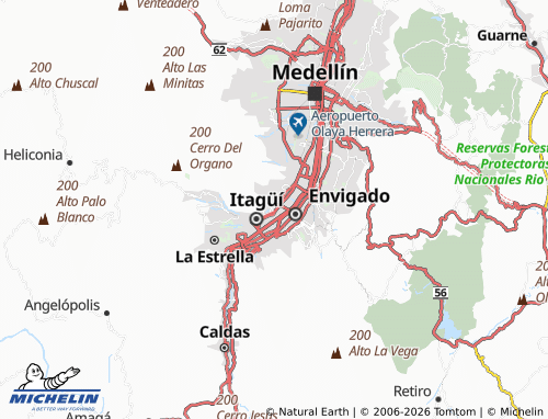 Carte MICHELIN las Acacias - ViaMichelin