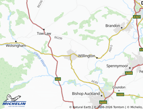 Mappa MICHELIN Crook - ViaMichelin