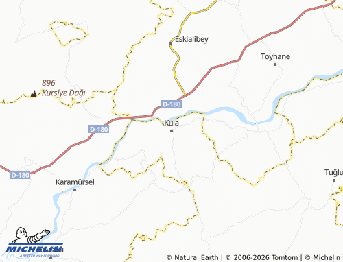 MICHELIN Kula map - ViaMichelin