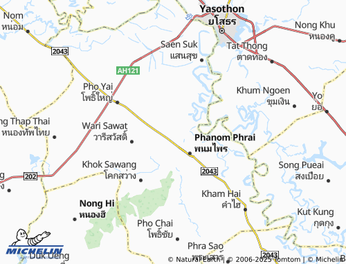 MICHELIN Sa Kaeo map - ViaMichelin