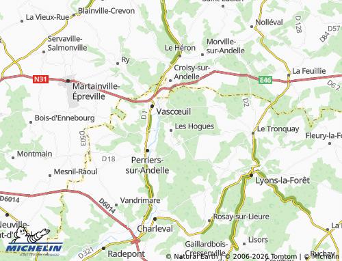 Mappa MICHELIN Les Hogues - ViaMichelin