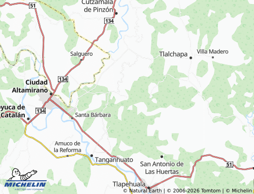 MICHELIN Chacamero Grande map - ViaMichelin