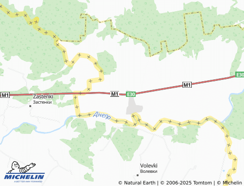 MICHELIN Krasnaya Gorka map - ViaMichelin