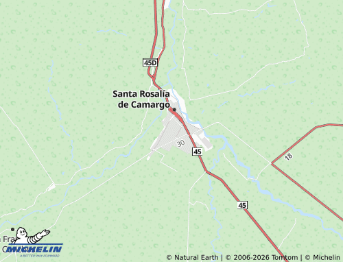 MICHELIN Obrera map - ViaMichelin
