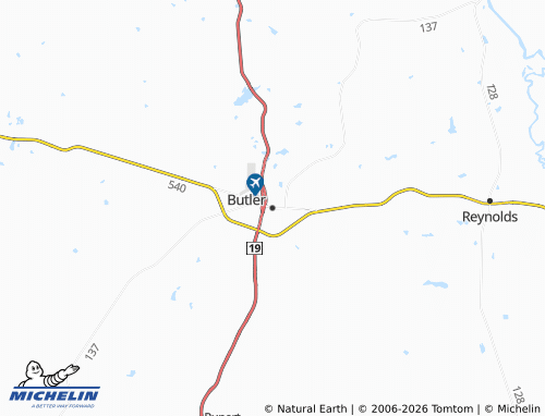 Mappa MICHELIN Butler - ViaMichelin