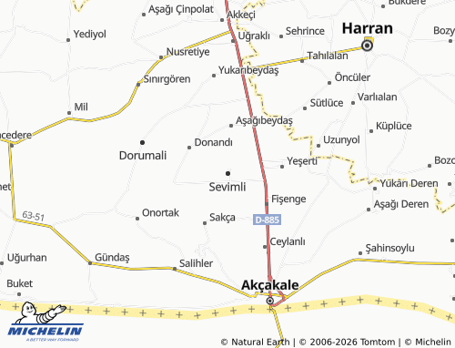 MICHELIN Sevimli map - ViaMichelin