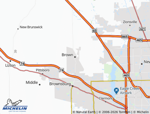 Mapa MICHELIN Brown - ViaMichelin