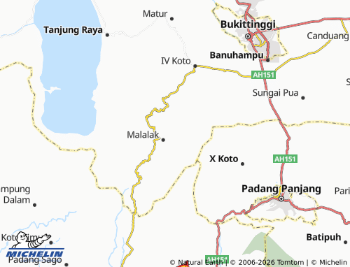 Mapa MICHELIN Malalak Timur - ViaMichelin
