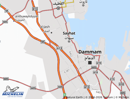 MICHELIN-Landkarte al-Khaleej - ViaMichelin