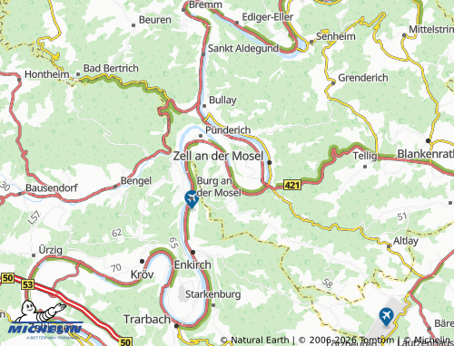 MICHELIN Briedel map - ViaMichelin