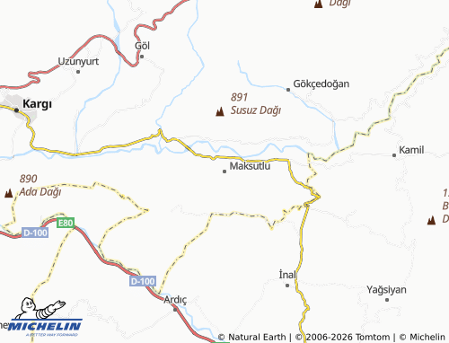 MICHELIN Maksutlu map - ViaMichelin