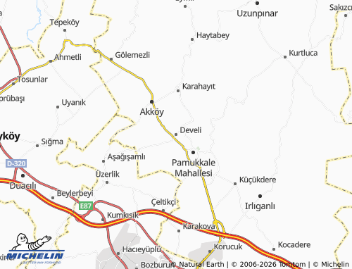 Mappa MICHELIN Develi - ViaMichelin
