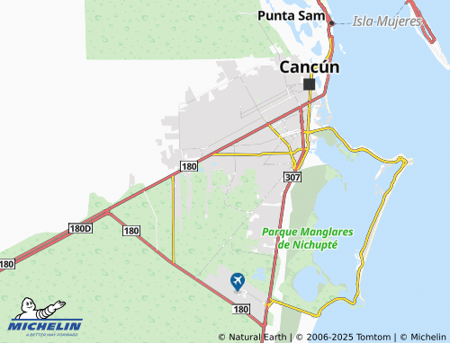 MICHELIN Paraíso Cancún map - ViaMichelin