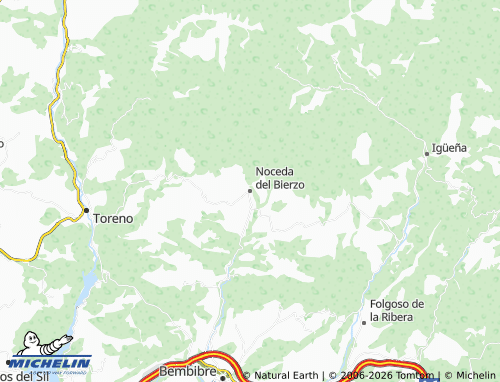 Mappa MICHELIN Noceda del Bierzo - ViaMichelin