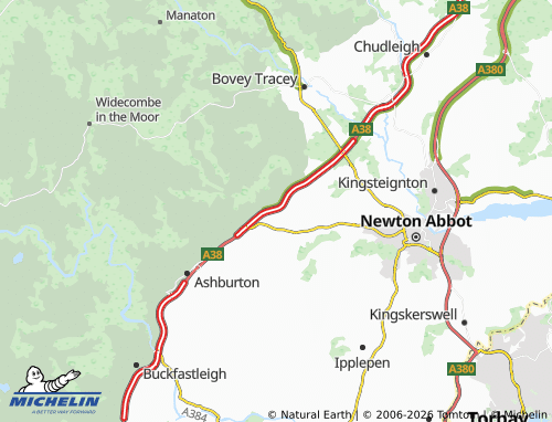 MICHELIN Bickington map - ViaMichelin