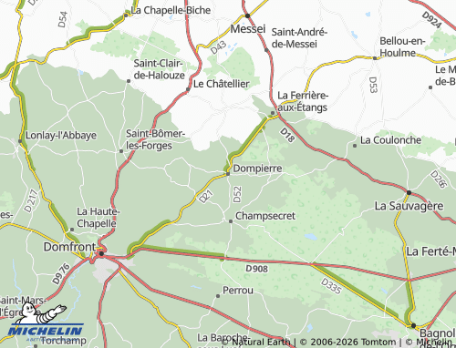 MICHELIN-Landkarte Dompierre - ViaMichelin