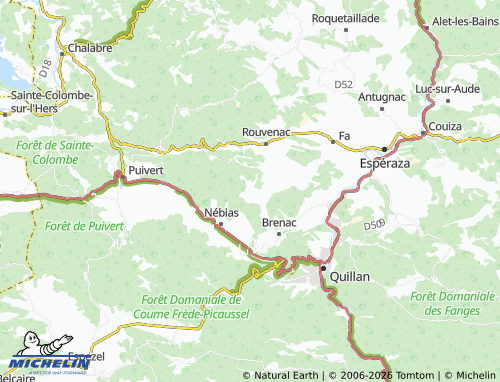 Mappa MICHELIN Fauruc-Haut - ViaMichelin