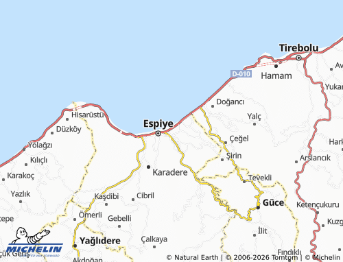 MICHELIN Adabük map - ViaMichelin