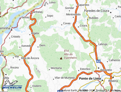 Carte MICHELIN Gândara - ViaMichelin