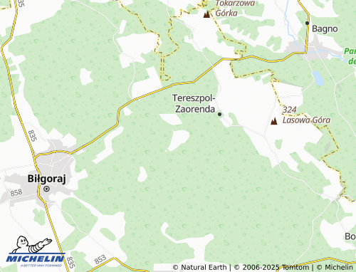 MICHELIN Bukownica map - ViaMichelin