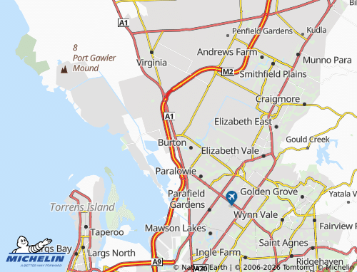 MICHELIN Waterloo Corner map - ViaMichelin