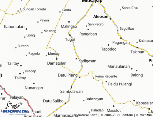MICHELIN Kadigasan map - ViaMichelin