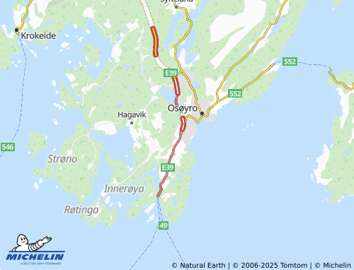 MICHELIN Moberglia map - ViaMichelin