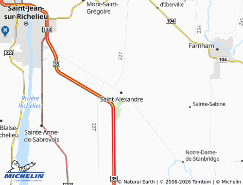 Carte MICHELIN Saint-Alexandre - ViaMichelin
