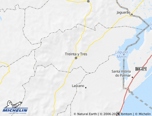 Mappa MICHELIN Treinta y Tres - ViaMichelin