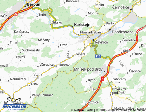 Mappa MICHELIN Svinaře - ViaMichelin