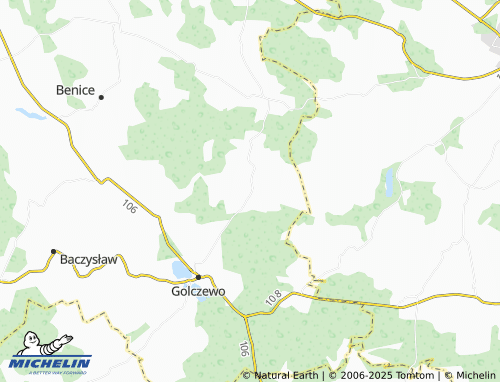 MICHELIN Upadły map - ViaMichelin